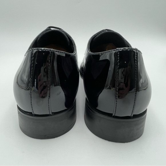 Vittorio Russo-SZ 13-Marco Patent Black Leather Derby Shoes-New no box